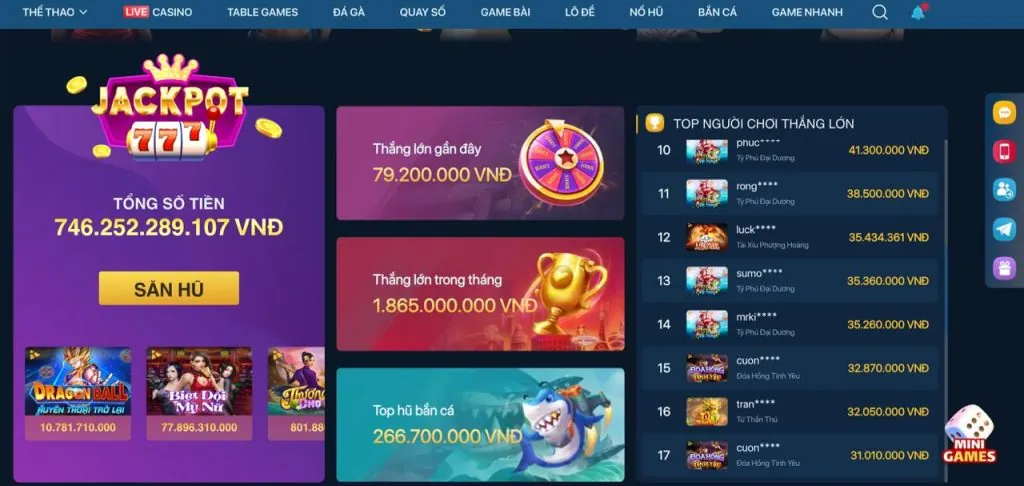 Trò chơi bắn cá U888